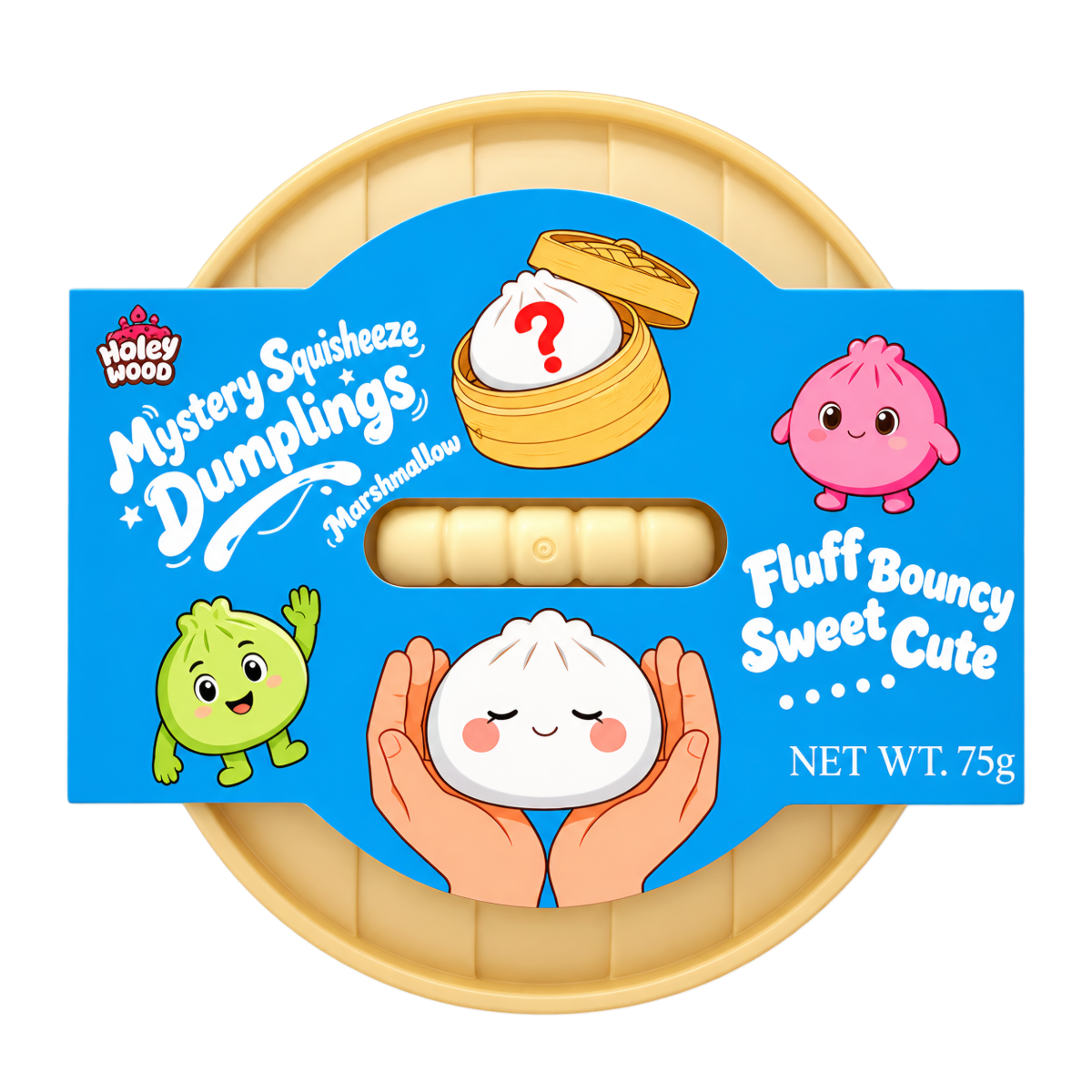 Vaahtokarkki HOLEY WOOD SQUISHY DUMPLING, 75g kuva