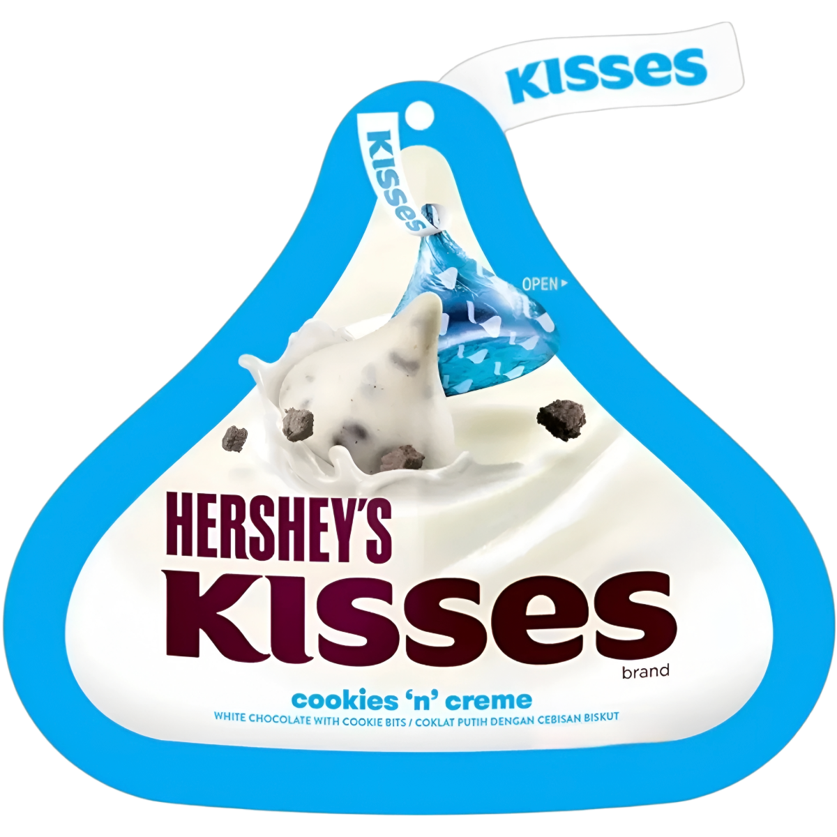 Saldainiai HERSHEY'S KISSES GMO FREE (COOKIES 'N' CREME), 85g