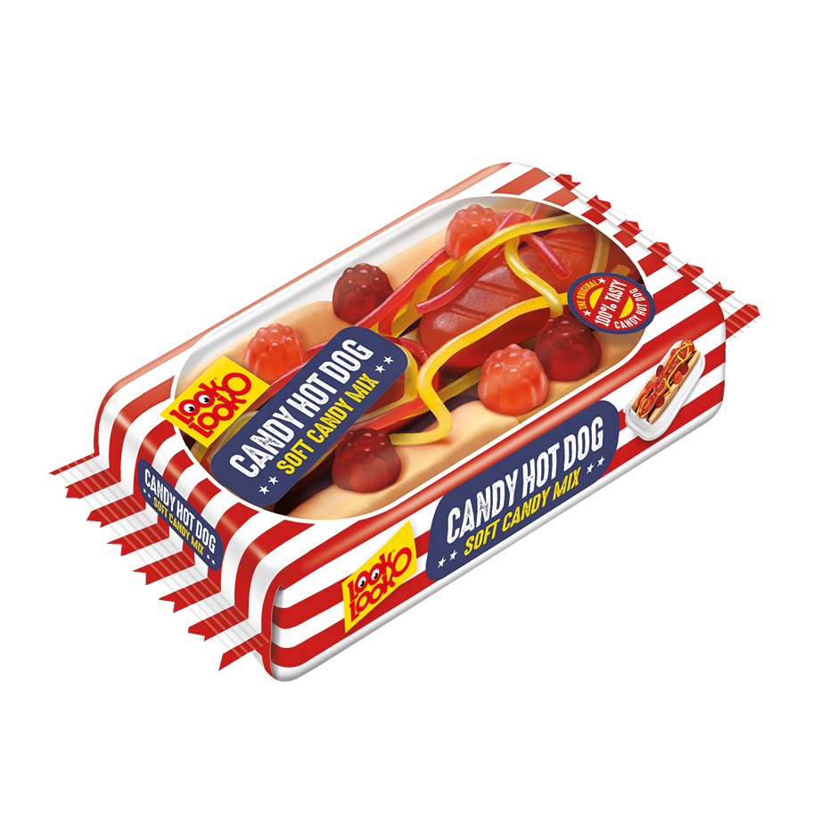Zdjęcie Zestaw żelków LOOK'O'LOOK CANDY HOT DOG, 100g