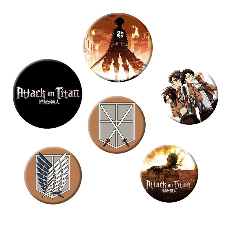 Nozīmītes ATTACK ON TITAN CHARACTERS