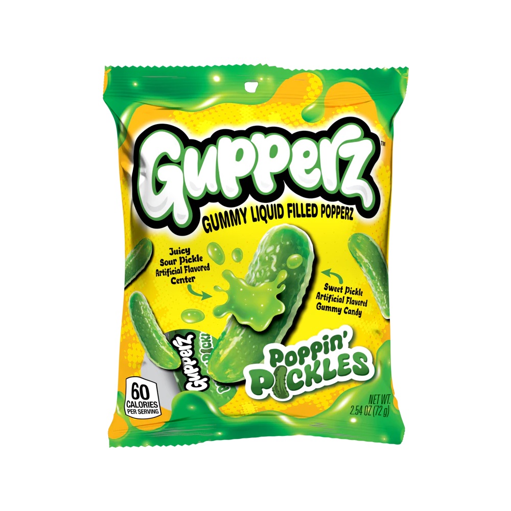 Zdjęcie Żelki GUPPERZ POPPIN PICKLES, 72g