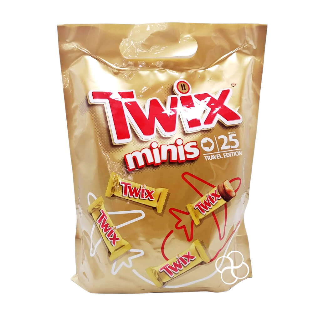 Šokolādes konfektes TWIX MINIS, 500g foto