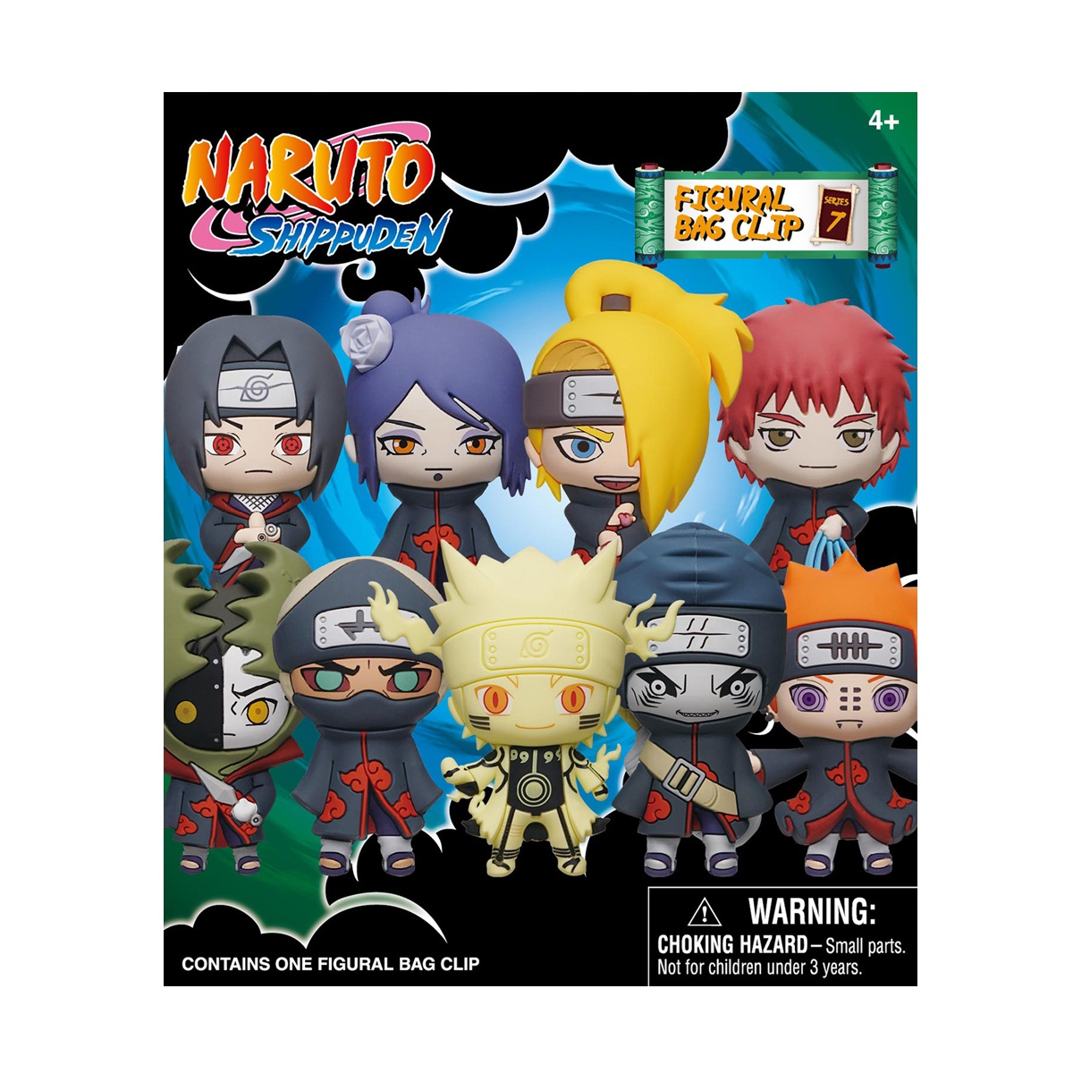 Kuprinės pakabukas MONOGRAM 3D BLIND PACK  NARUTO (SERIES 7)