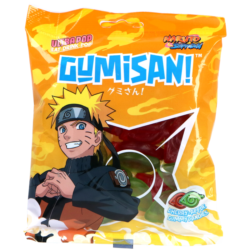 Zdjęcie Żelki ULTRA POP GUMISAN NARUTO (APPLE AND CHERRY), 180g