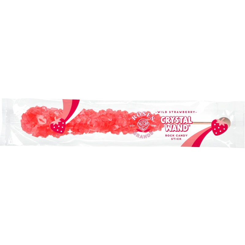 Zdjęcie Lizak CRYSTAL WAND (STRAWBERRY), 22g