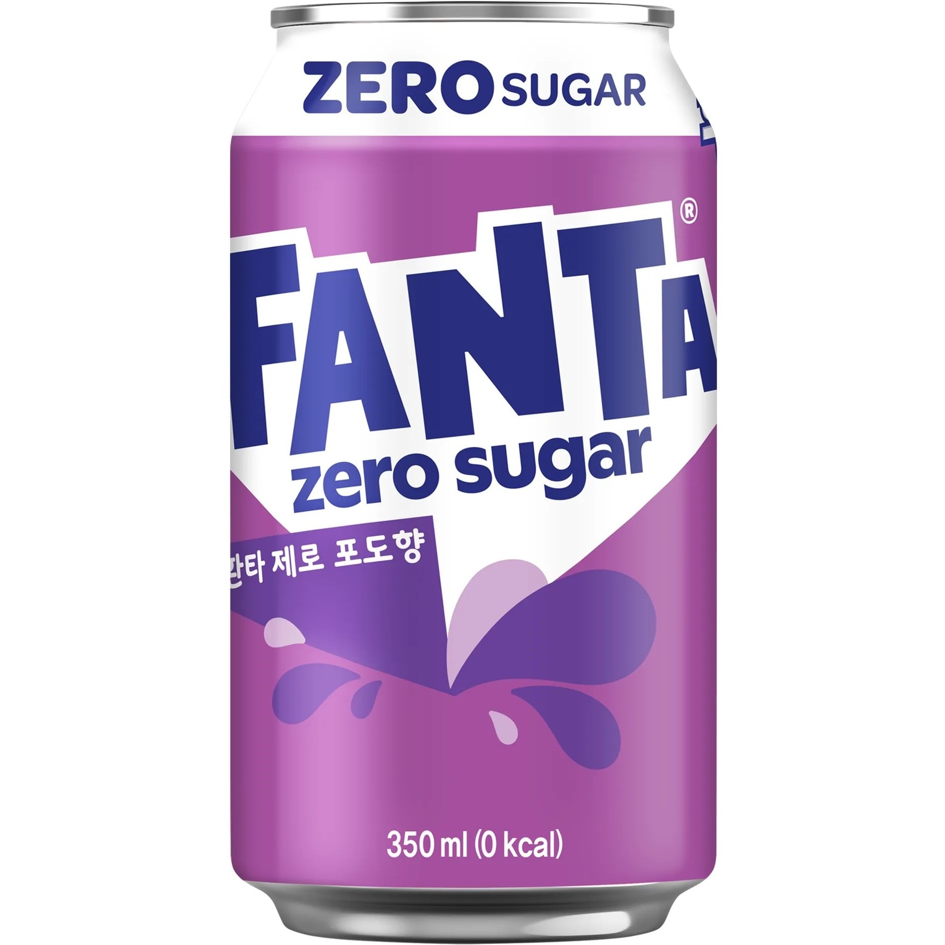 Gazuotas gaivusis gėrimas FANTA ZERO (GRAPE), 350ml