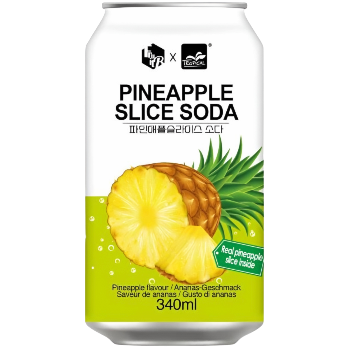Karboniseeritud karastusjook FRUIT. B x TROPICAL (PINEAPPLE), 340ml