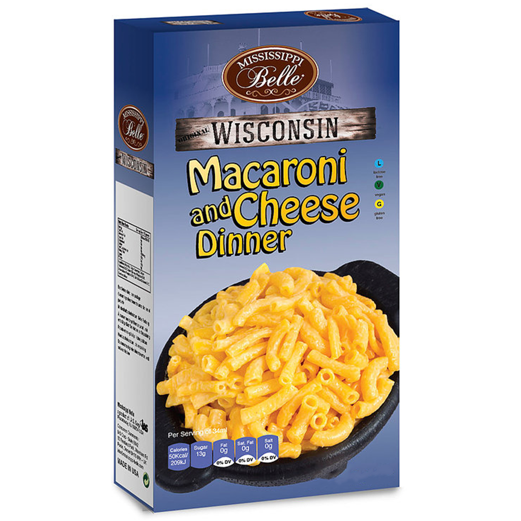 Nuudlid MISSISSIPPI (MACARONI AND CHEESE), 206g foto