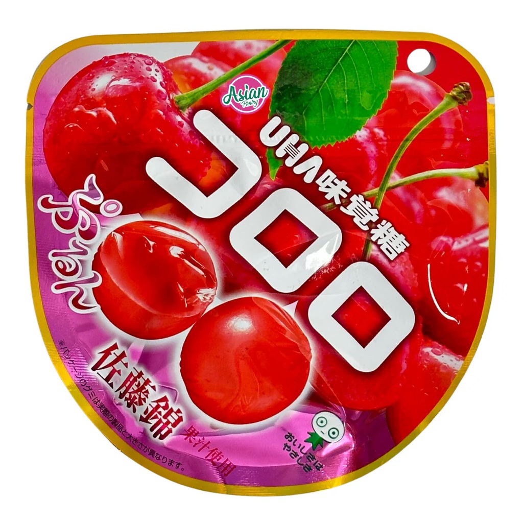 Košļājamās konfektes UHA KORORO (CHERRY), 40g foto