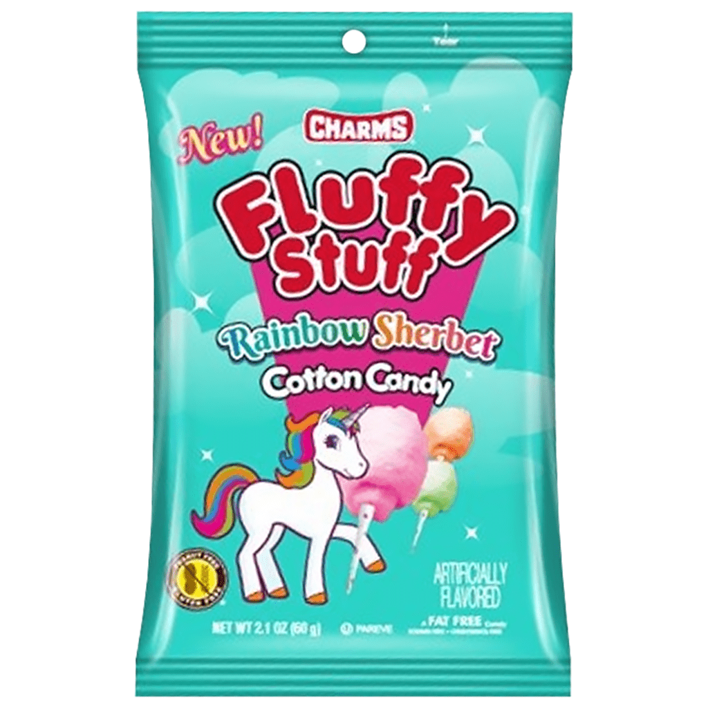 Suhkruvatt FLUFFY STUFF (RAINBOW SHERBET), 60g