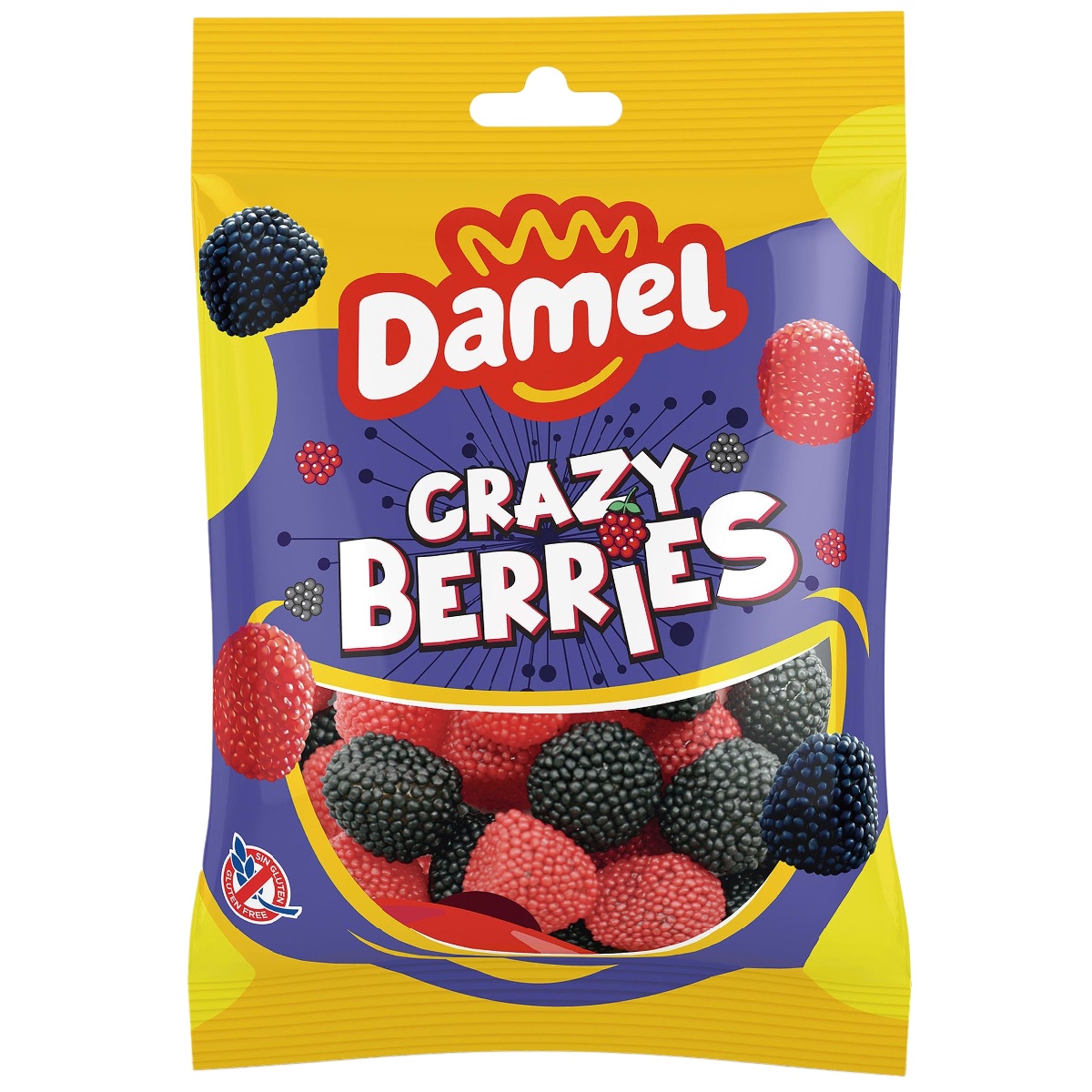 Hyytelökarkit DAMEL CRAZY BERRIES, 80g
