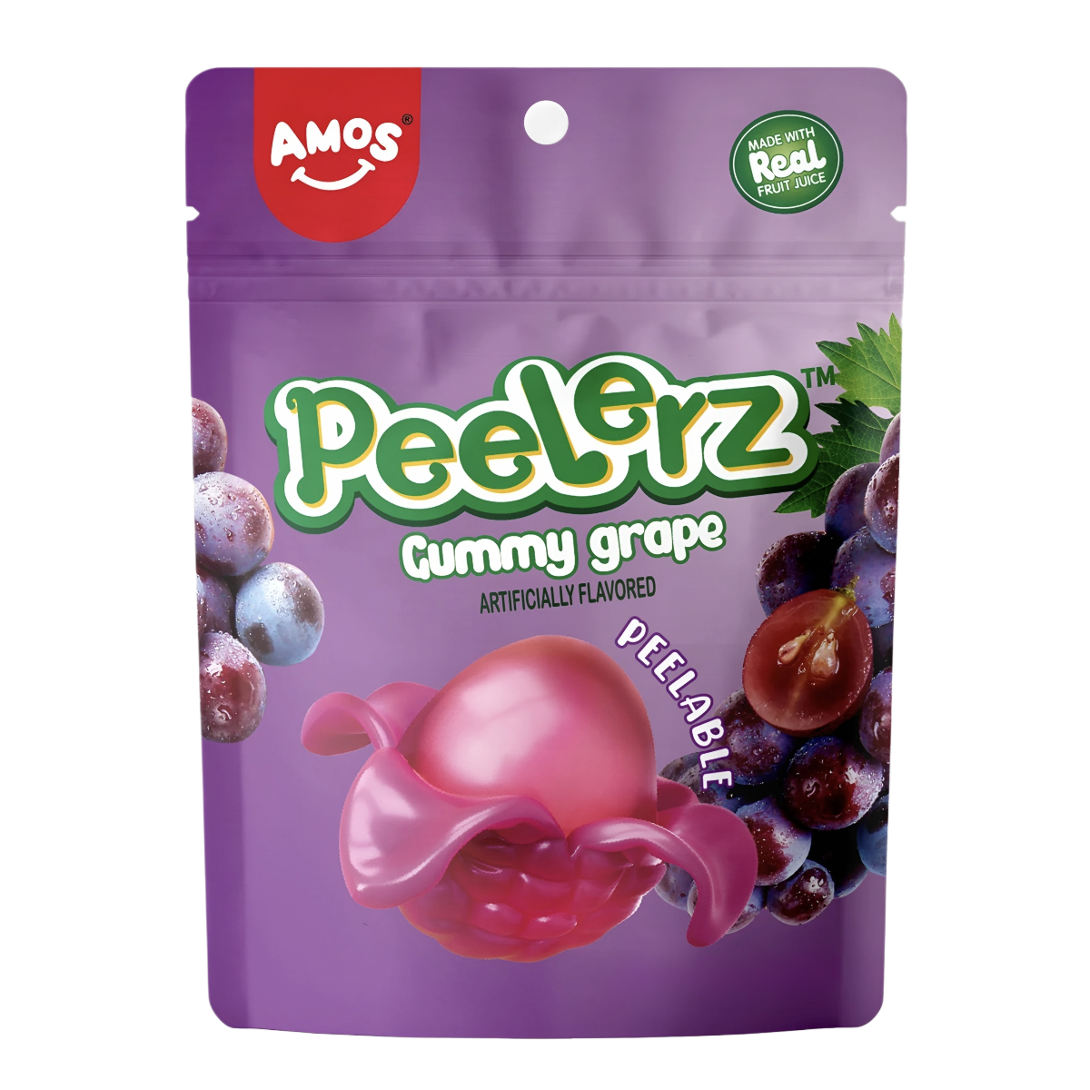Kummikommid AMOS PEELERZ (GRAPE), 65g