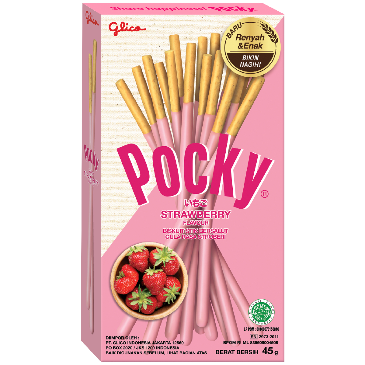Zdjęcie Paluszki biszkoptowe POCKY (STRAWBERRY), 45g