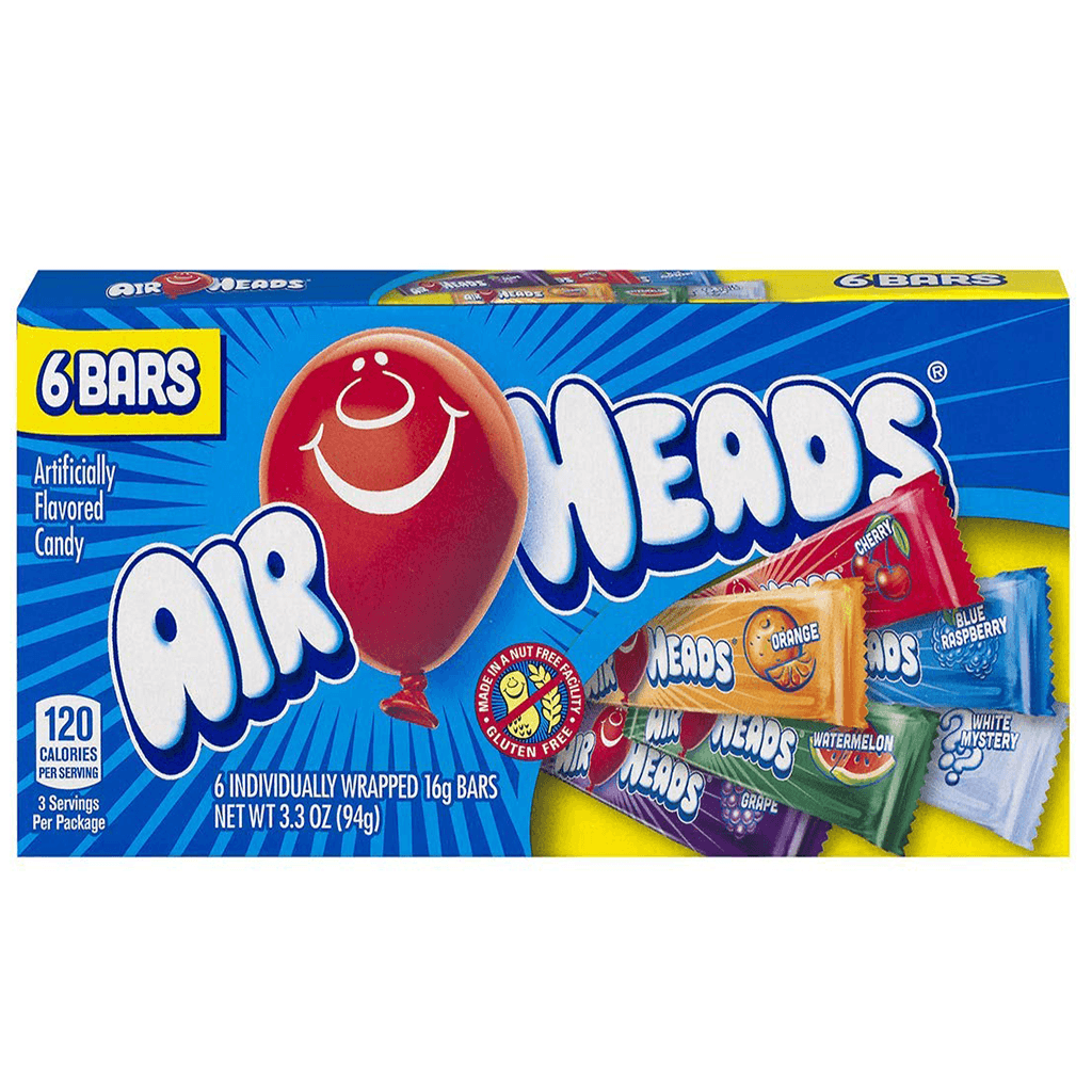 Košļājamās konfektes AIRHEADS, 94g foto