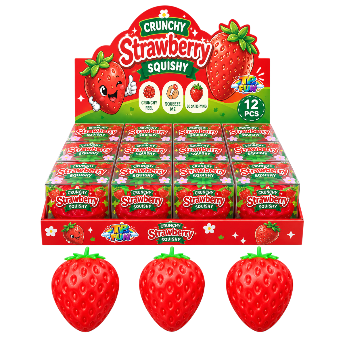 Žaislas SQUISHY (CRUNCHY STRAWBERRY)