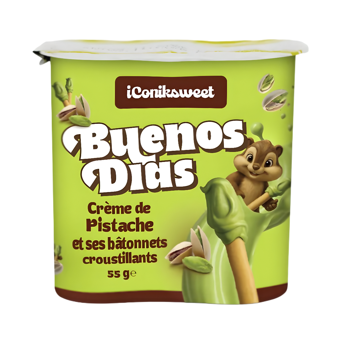Biscuit Sticks ICONIKSWEET BUENOS DIAS (PISTACCHIO), 55g photo
