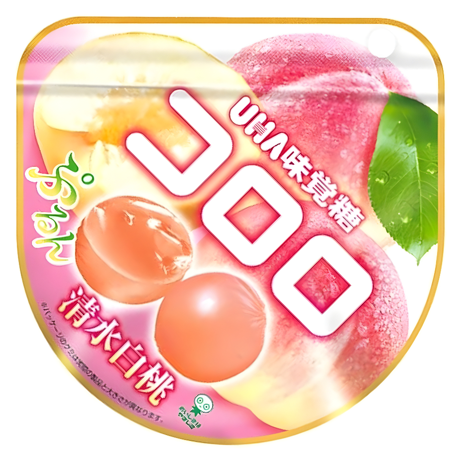 Kramtomi saldainiai UHA KORORO (WHITE PEACH), 45g photo
