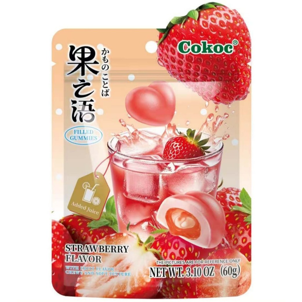 Żelki COKOC (STRAWBERRY), 60g