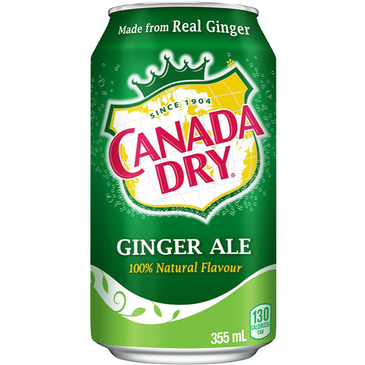 Atsvaidzinošs gāzēts dzēriens CANADA DRY (GINGER ALE), 355ml foto