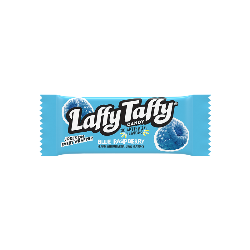 Košļājamās konfektes LAFFY TAFFY (BLUE RASPBERRY), 9,6g