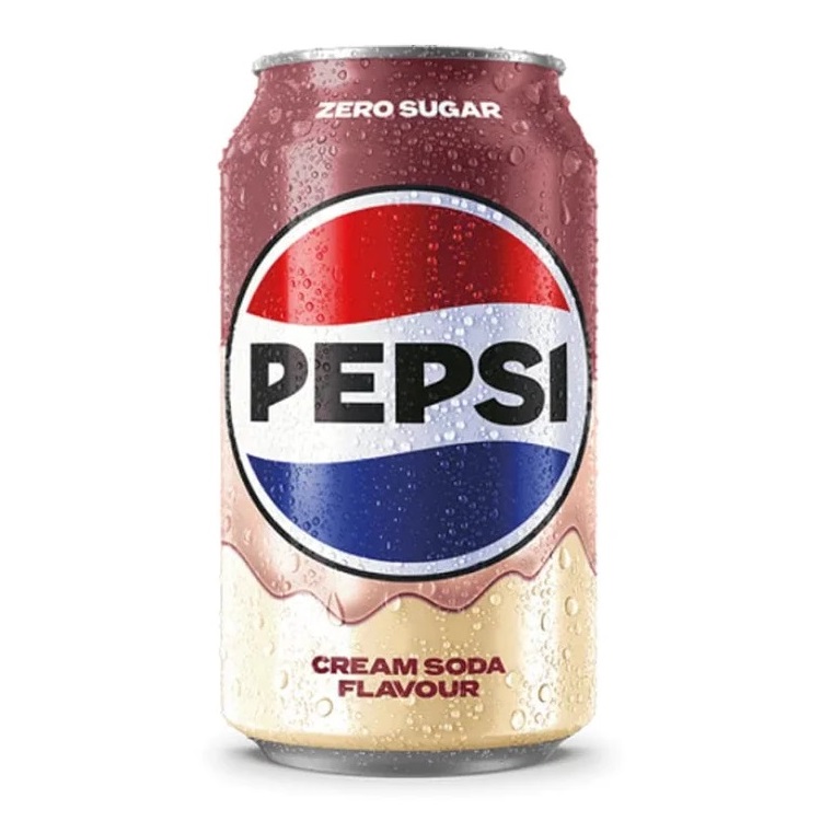 Gazuotas gaivusis gėrimas PEPSI ZERO SUGAR (CREAM SODA), 330ml photo