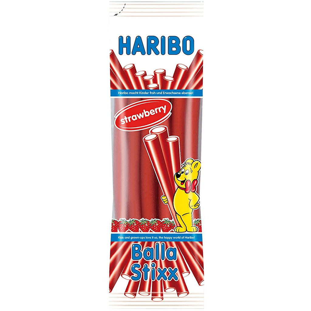 Kummikomm HARIBO BALLA STIXX (MAASIKA MAITSE), 200g foto