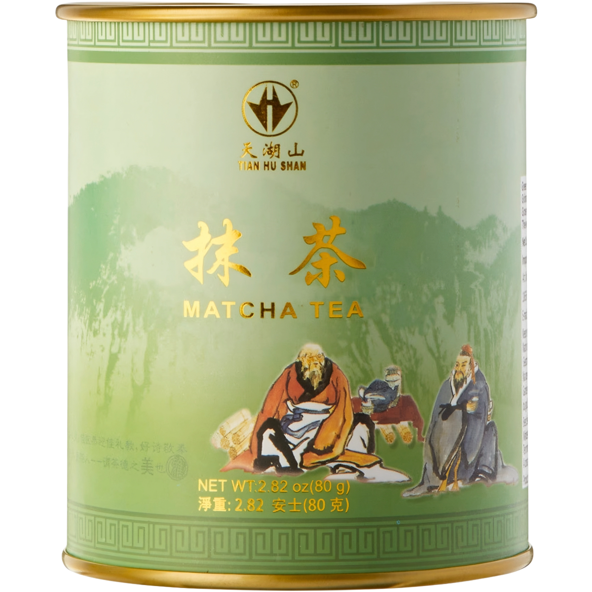 Žaliosios arbatos milteliai TIAN HU SHAN MATCHA, 80g photo