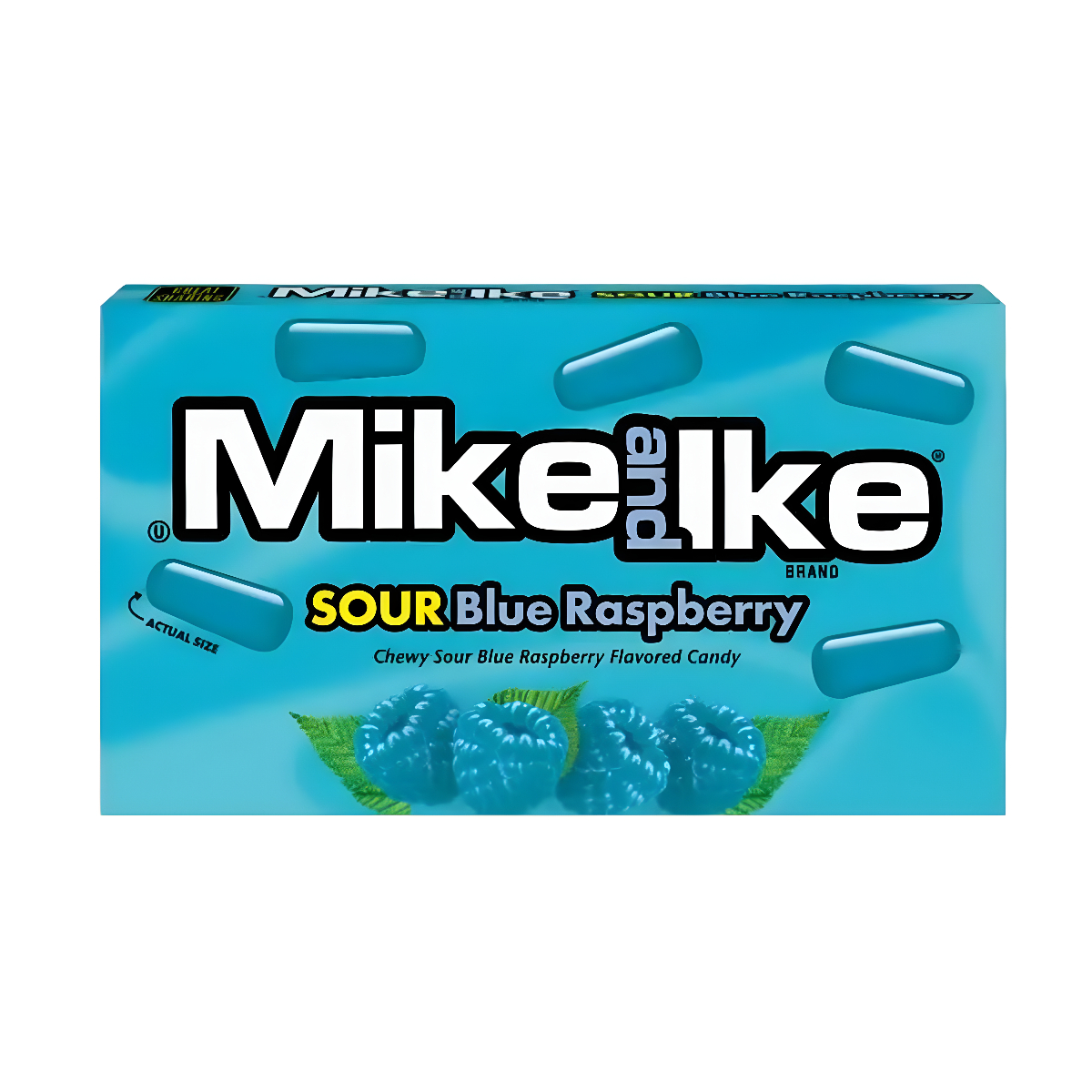 Närimiskommid MIKE AND IKE (SOUR BLUE RASPBERRY), 120g