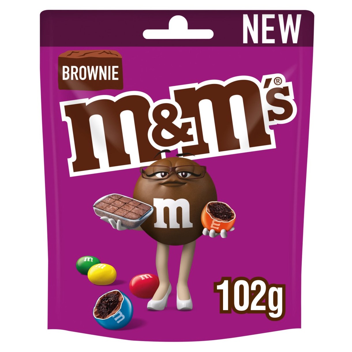 Dražee M&M's (BROWNIE), 102g foto