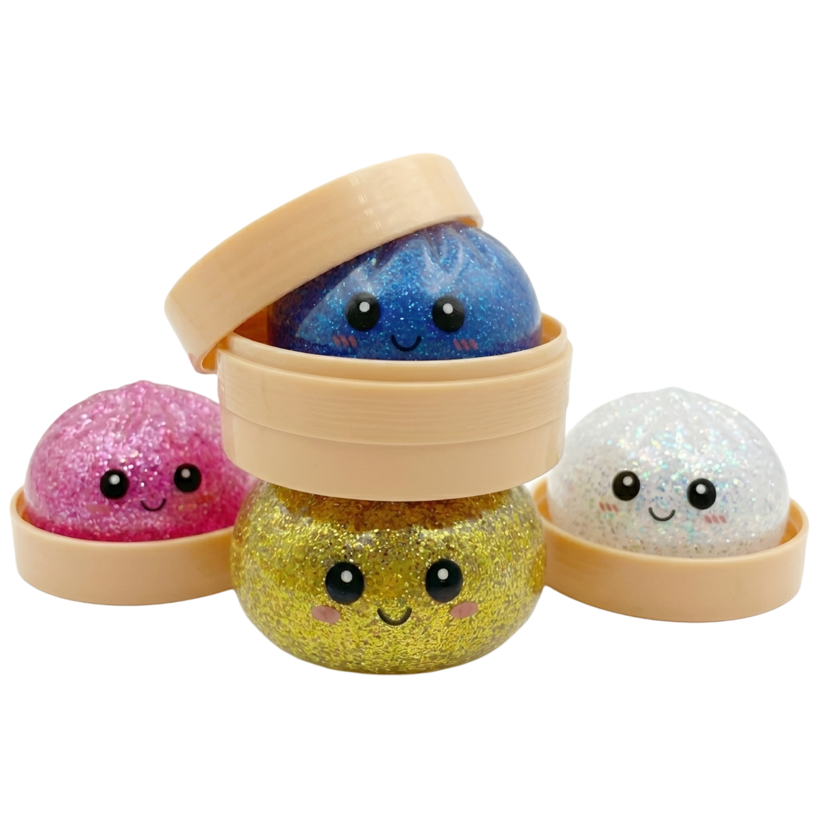 Lelu SQUISHY BUN RAINBOW MYSTERY DUMPLING GLITTER