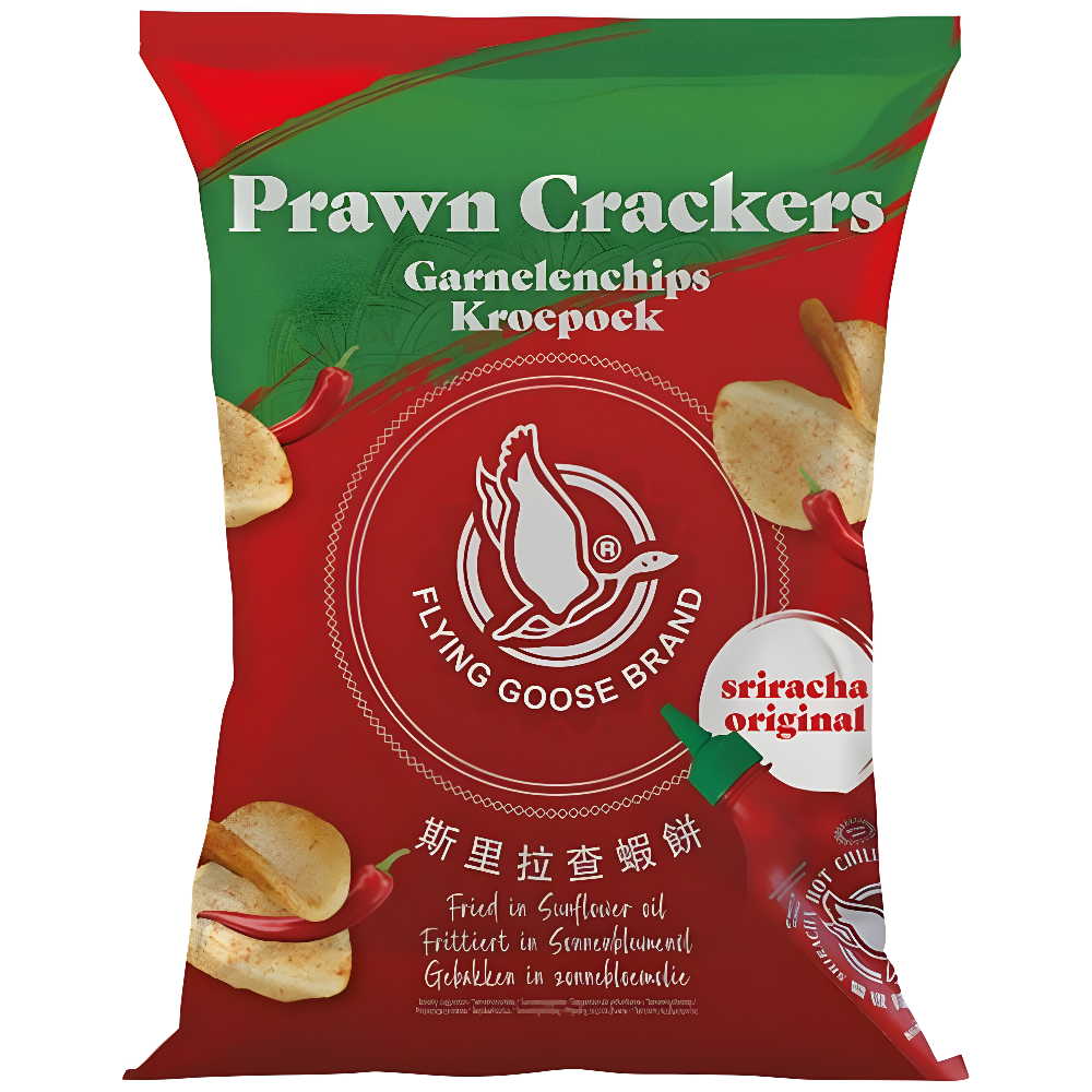 Krekeriai FLYING GOOSE (PRAWN SRIRACHA), 80g photo