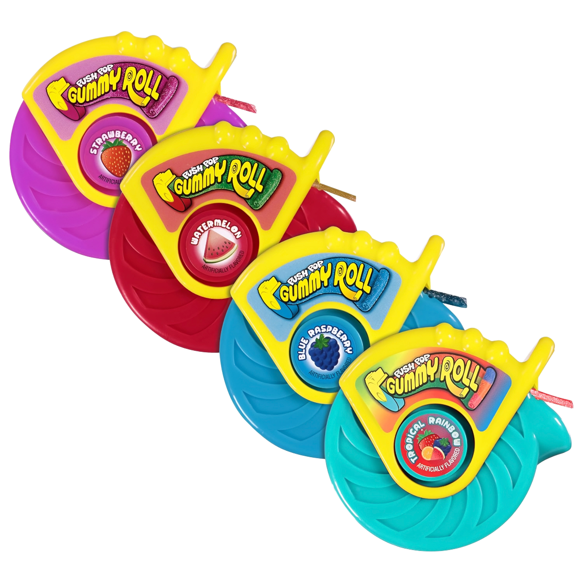 Guminukas BAZOOKA PUSH POP GUMMY ROLL, 40g photo