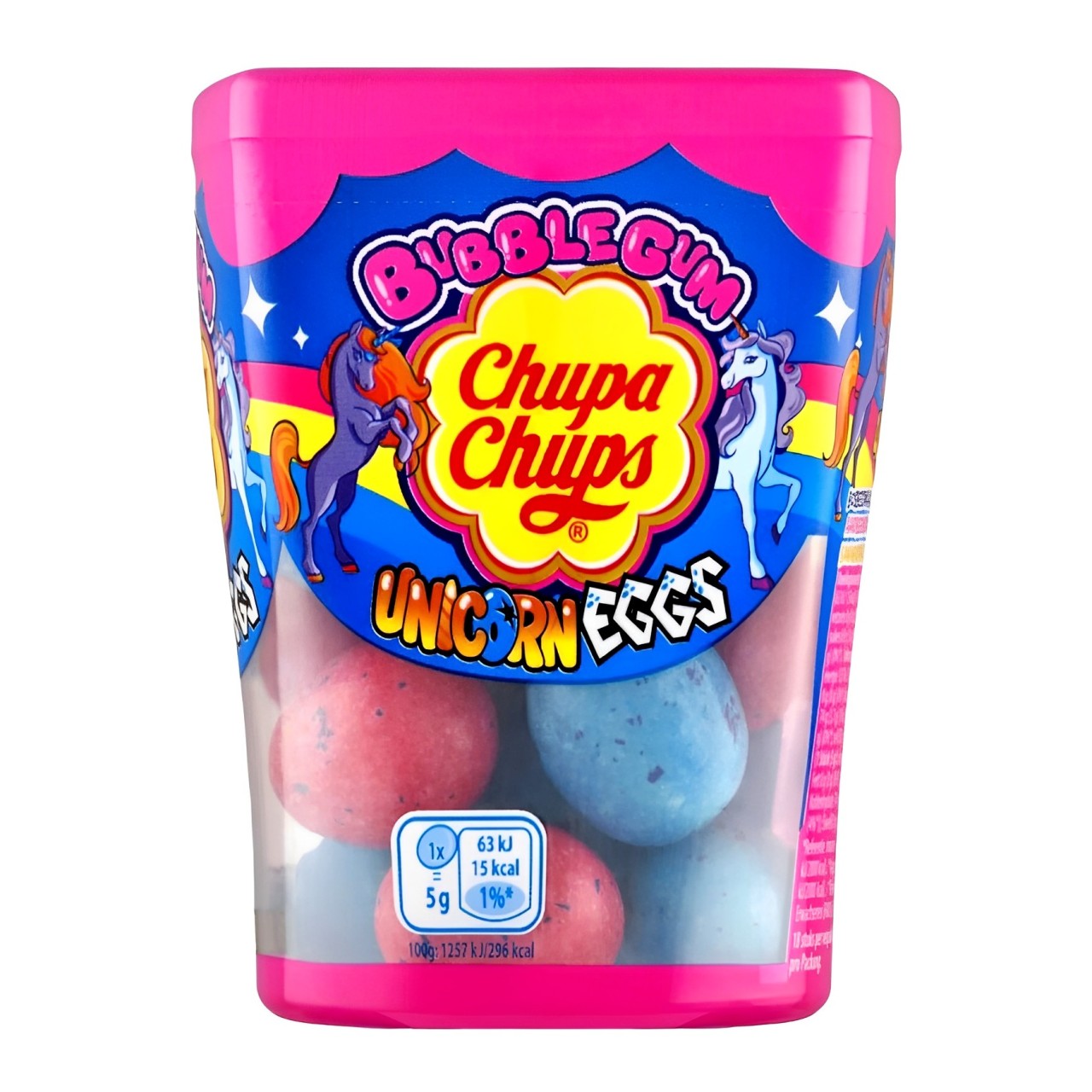 Kramtomoji guma CHUPA CHUPS UNICORN EGGS, 90g photo