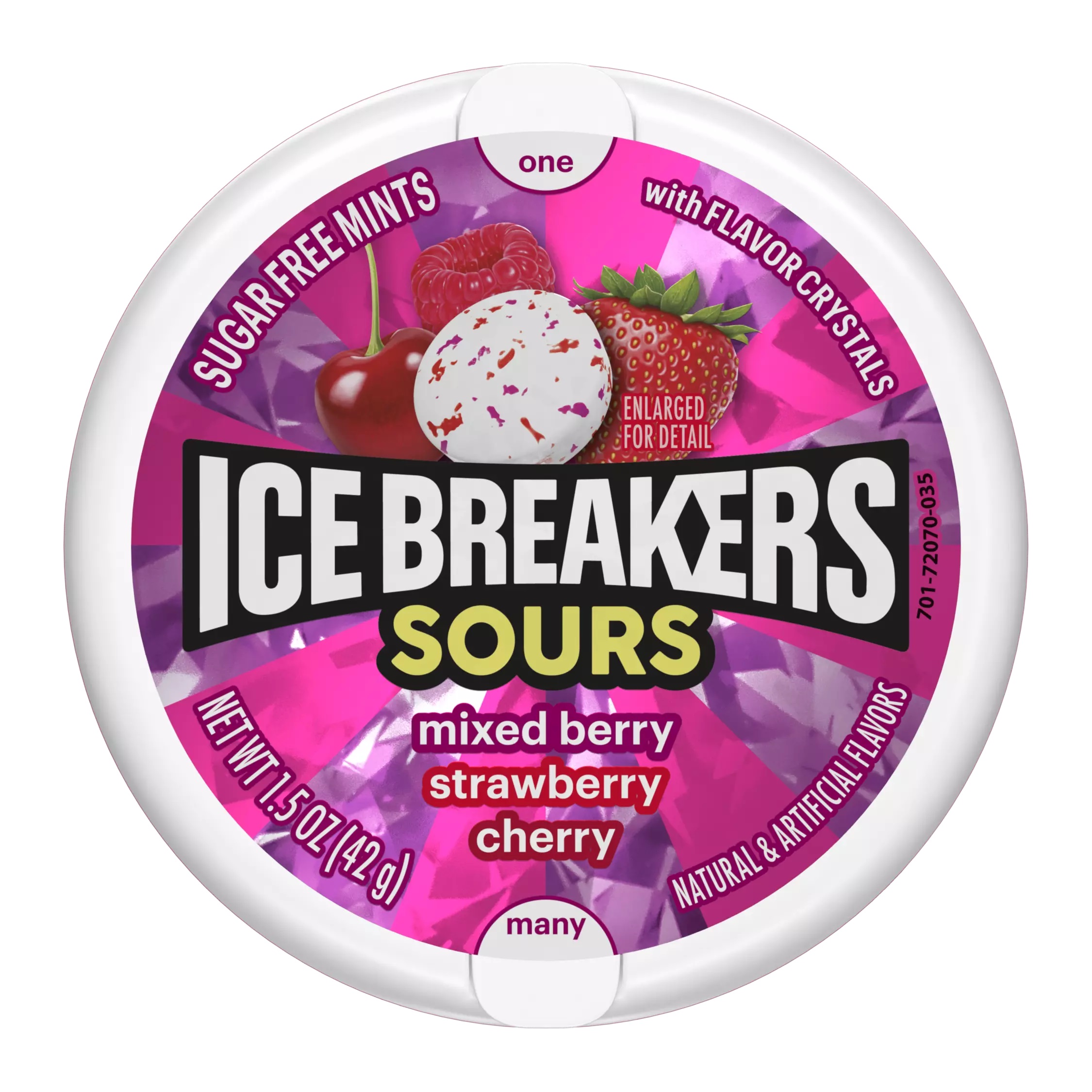 Zdjęcie Pastylki ICE BREAKERS SOURS (MIXED BERRY), 42g