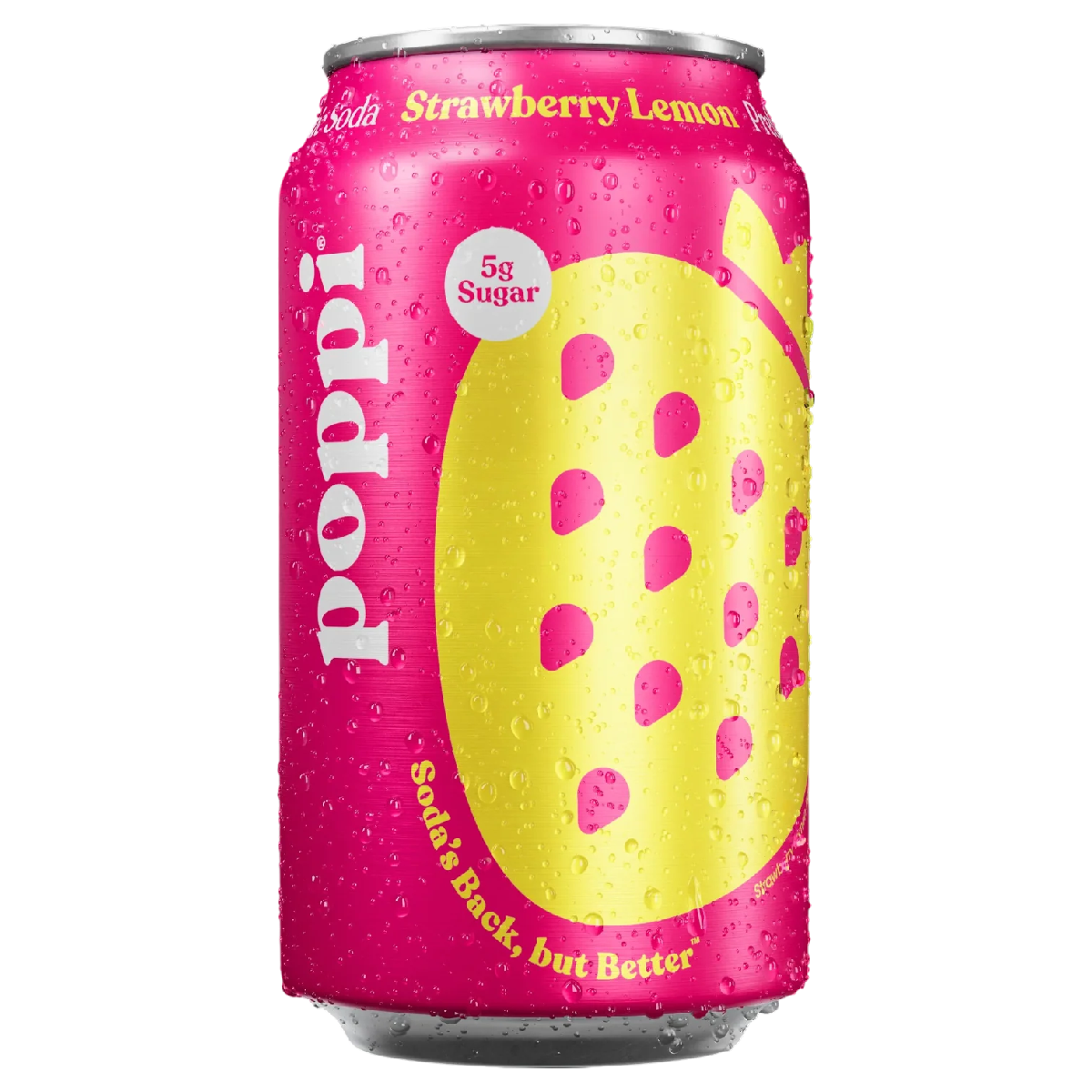 Karboniseeritud funktsionaalne jook POPPI (STRAWBERRY LEMON), 355ml