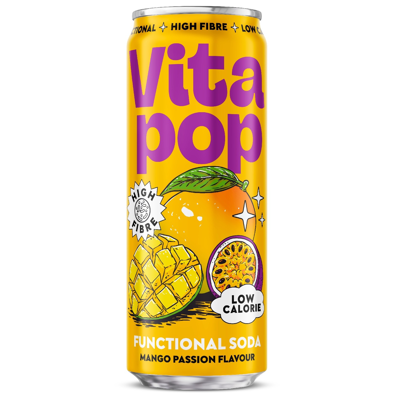Gazuotas funkcinis gėrimas VITA POP (MANGO PASSION), 330ml photo