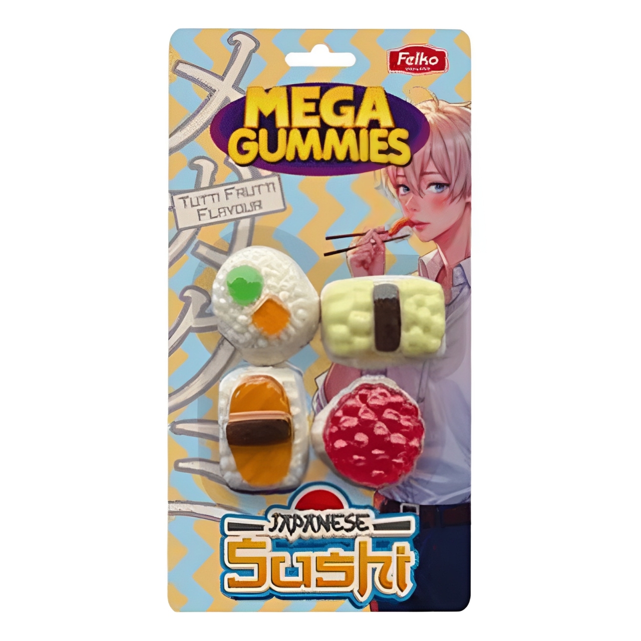 Żelki FELKO MEGA JAPANESE SUSHI, 120g