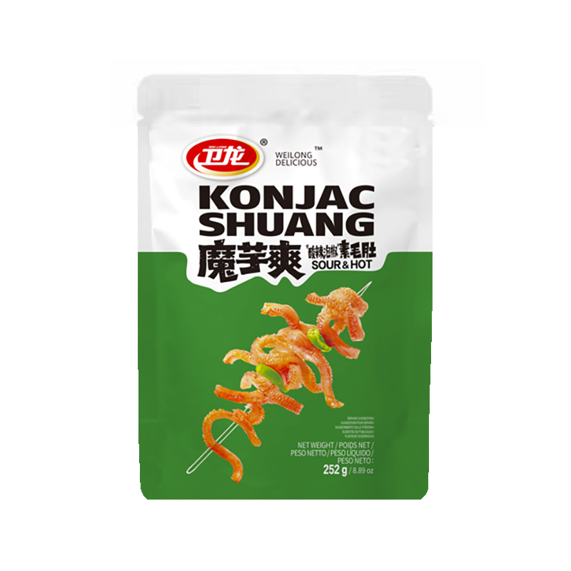 Uzkoda KONJAC SHUANG (SOUR AND HOT), 252g foto