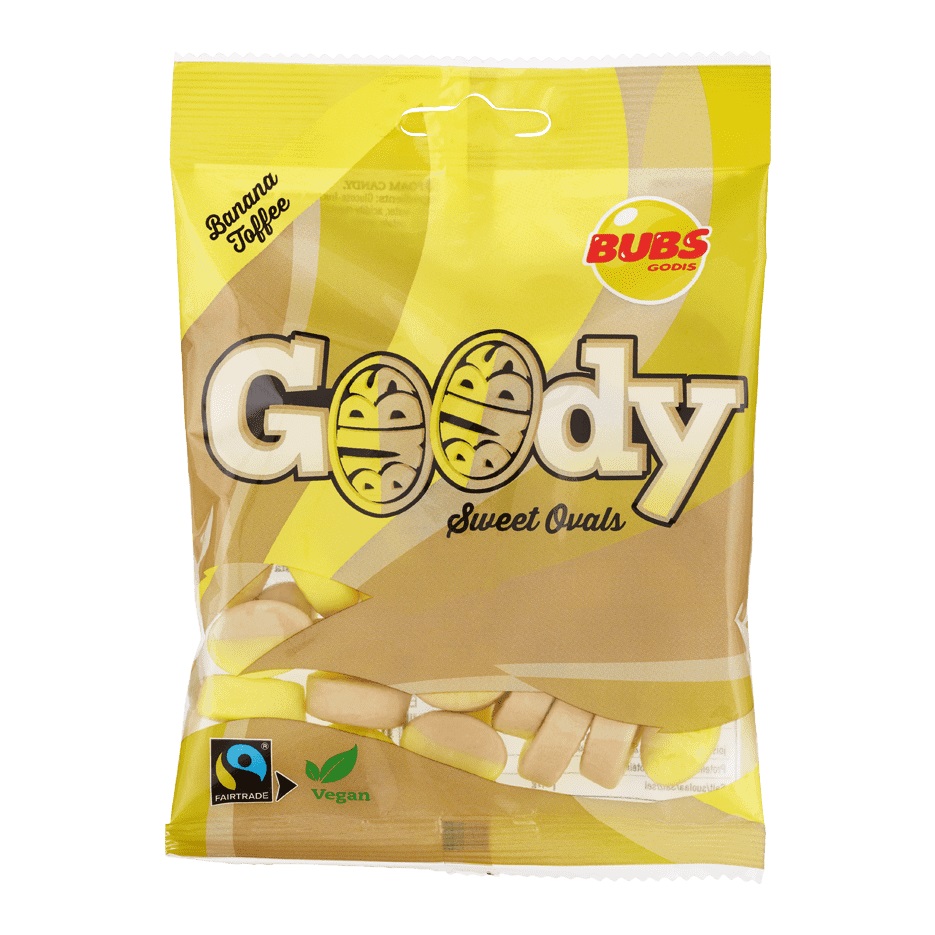 Zdjęcie Żelki BUBS GOODY ( BANANA/ TOFFEE), 90g