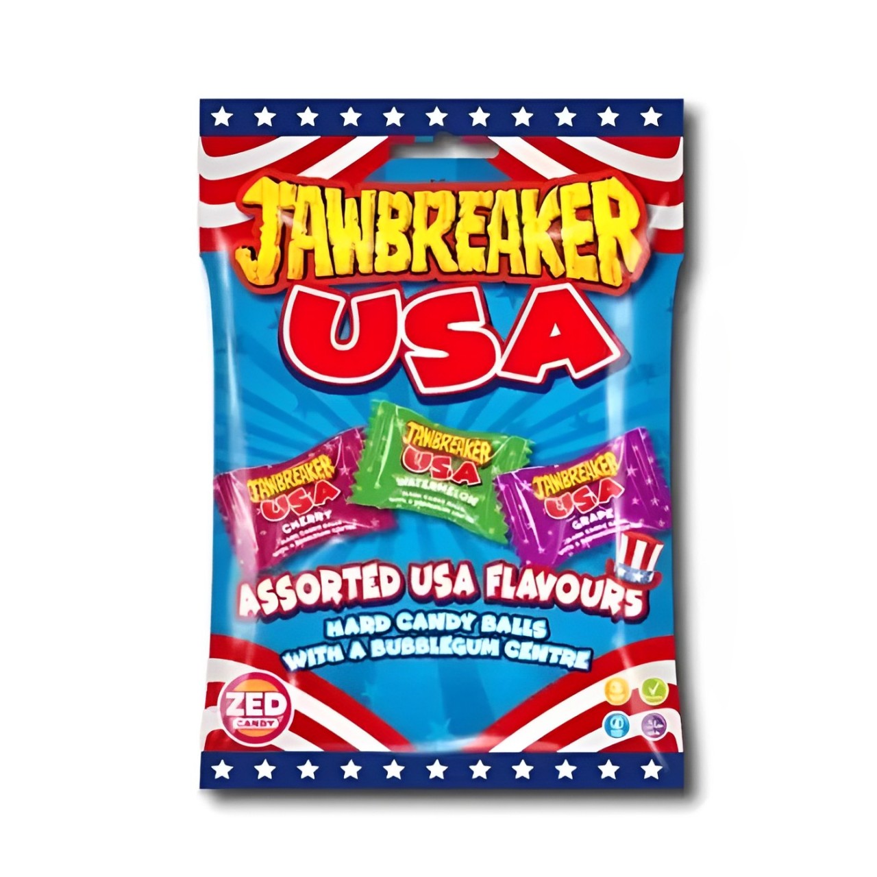 Zdjęcie Cukierki z gumą do żucia ZED CANDY JAWBREAKER USA, 99g