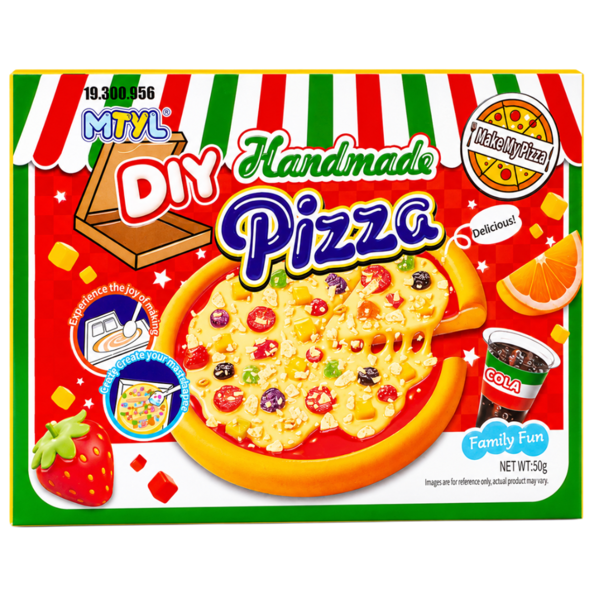 Želejas konfekšu gatavošanas komplekts MTYL DIY HANDMADE PIZZA, 50g