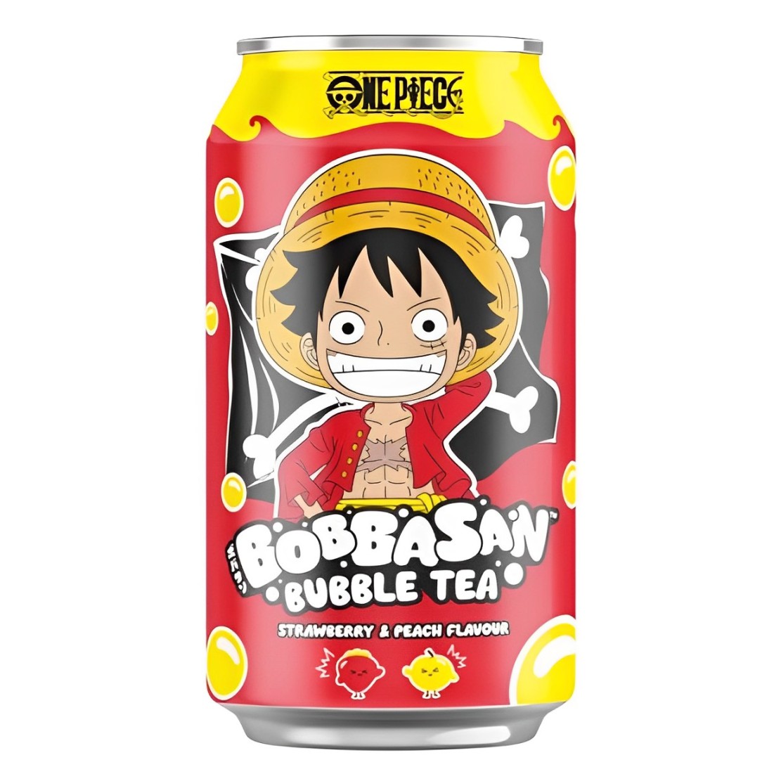 Burbuļu tēja ULTRA ICE TEA LUFFY (PEACH AND STRAWBERRY), 320ml