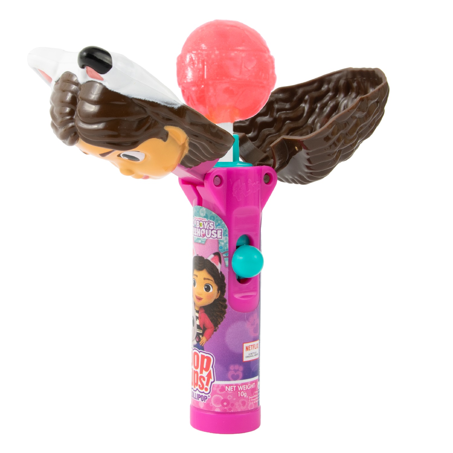 Sūkājamā konfekte ar rotaļlietu BIP POP UPS GABBY'S DOLLHOUSE, 10g