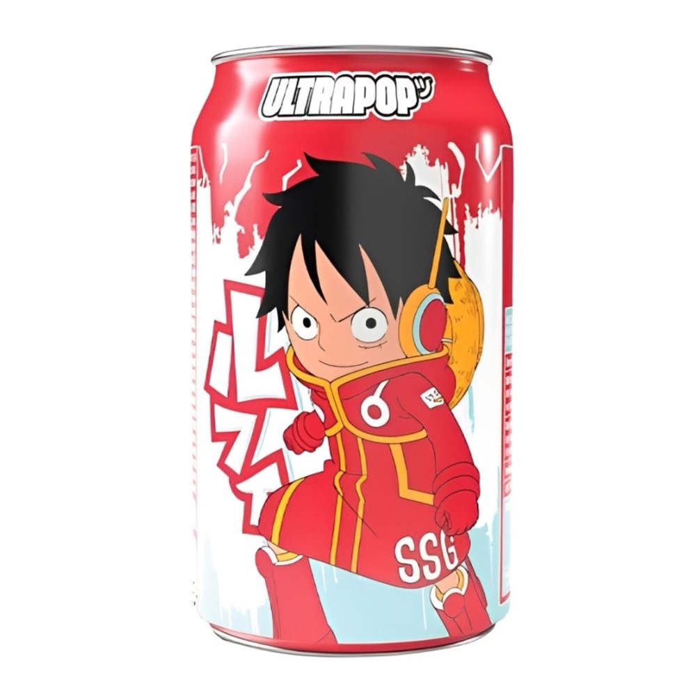 Karboniseeritud karastusjook ULTRA POP ONE PIECE LUFFY (LEMON STRAWBERRY), 330ml foto