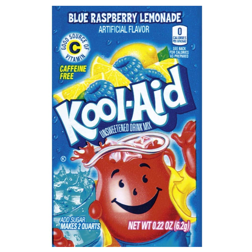 Dzēriena maisījums KOOL AID (BLUE RASPBERRY LEMONADE), 6,2g