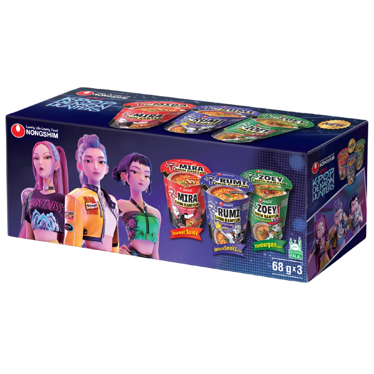 Ramen NONGSHIM K-POP DEMON HUNTERS (MIX), 204g