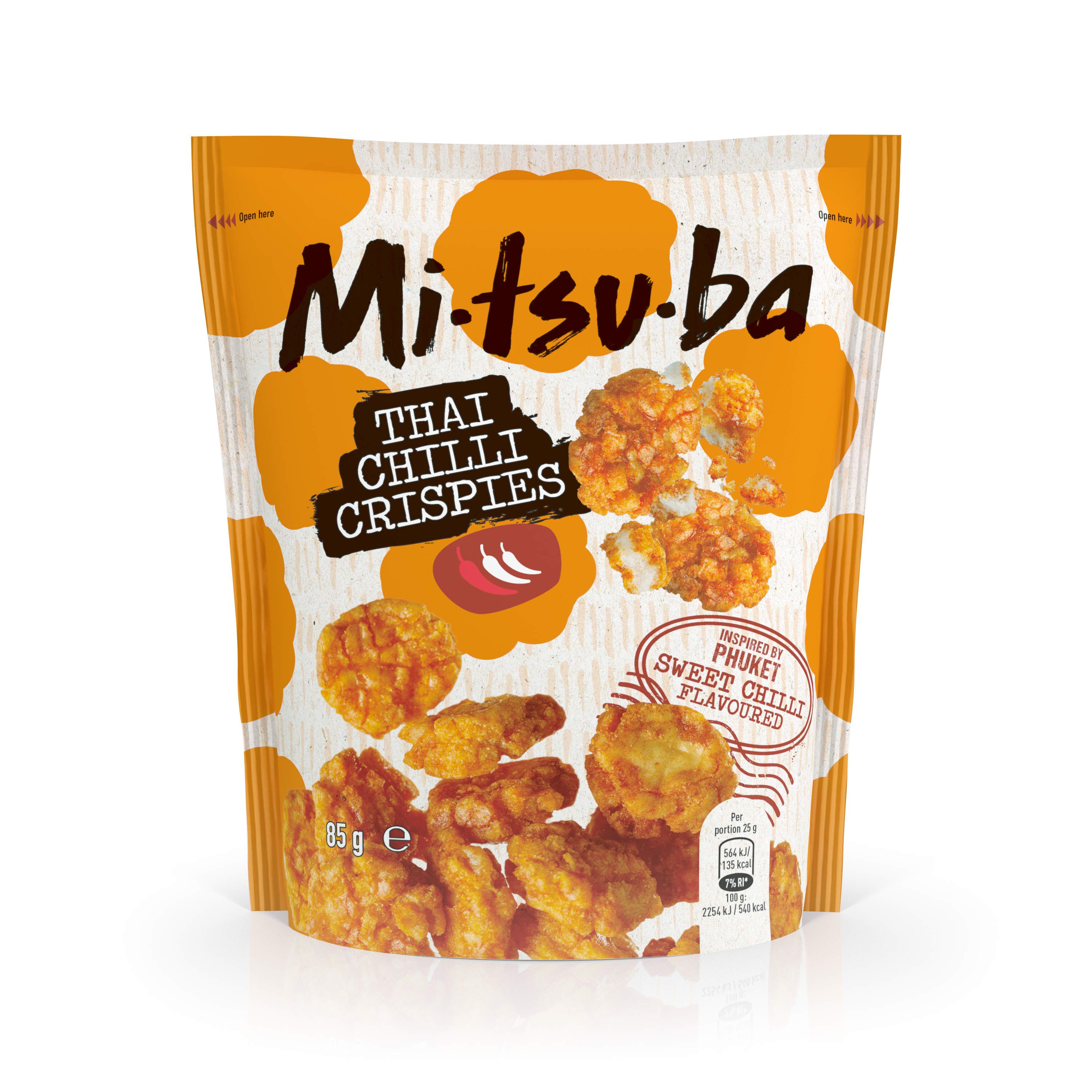 Zdjęcie Chrupki ryżowe MITSUBA (THAI CHILLI CRISPIES), 85g