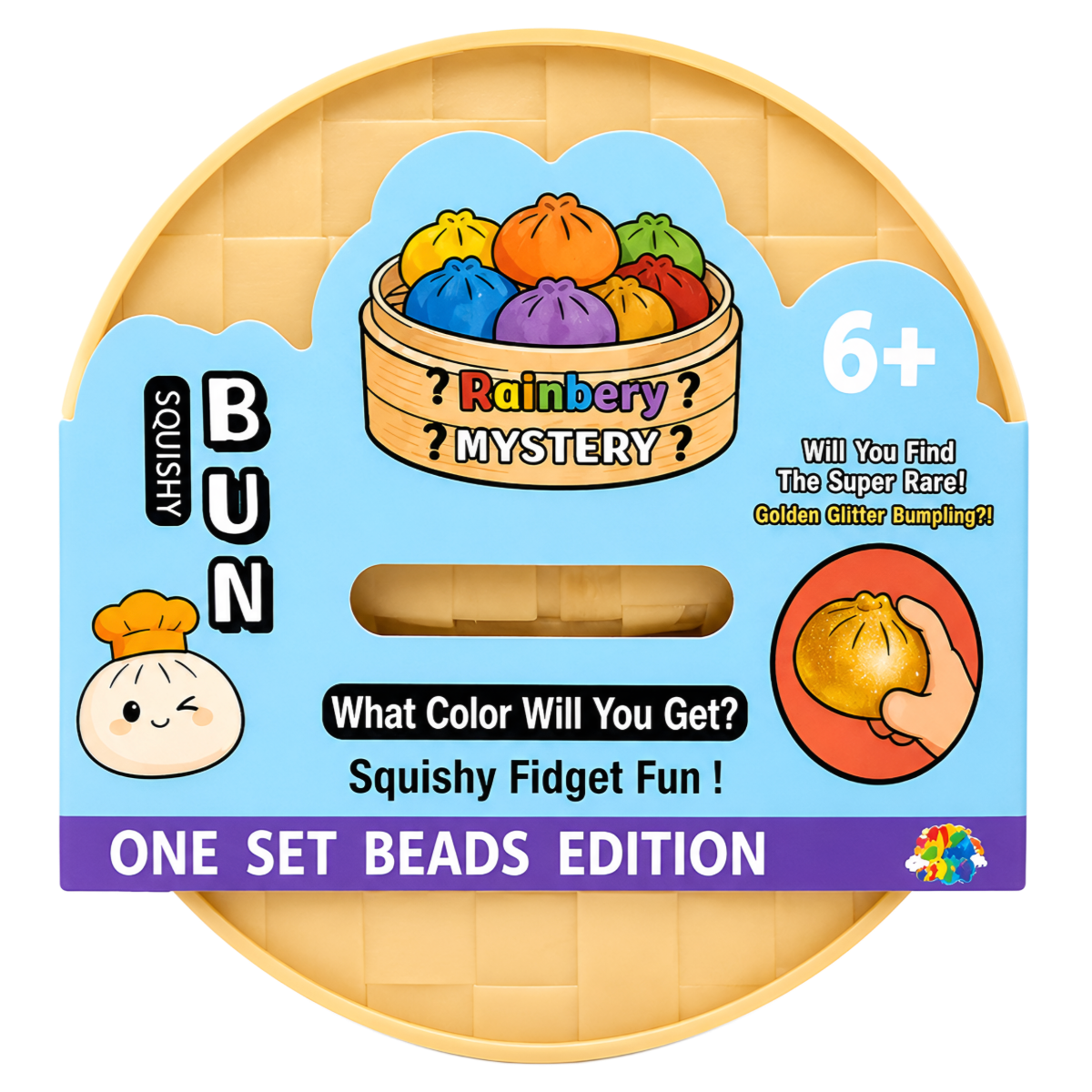 Rotaļlieta SQUISHY BUN MYSTERY DUMPLING BEADS