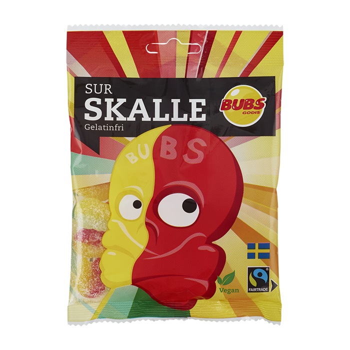Zdjęcie Żelki BUBS (SOUR SKULLS), 90g