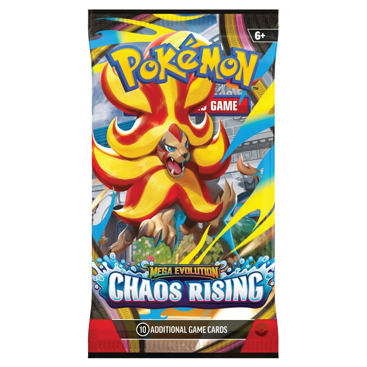 Kolekcinės kortelės POKEMON MEGA EVOLUTION ME04 CHAOS RISING BOOSTER